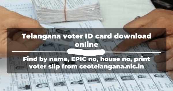 Telangana Voter Id Card Download