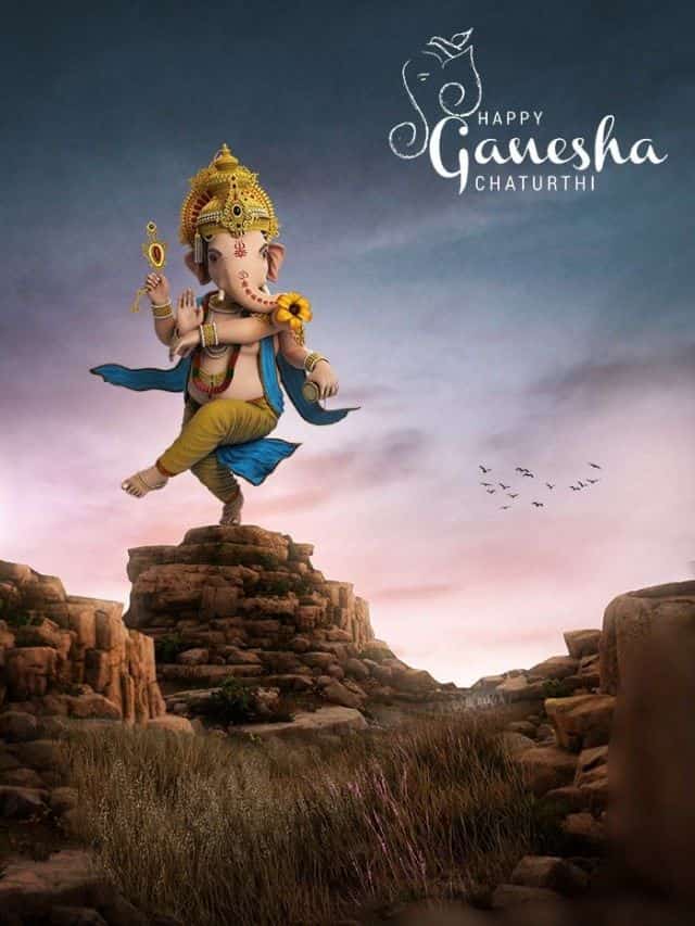 ganesh chaturthi banner editing background