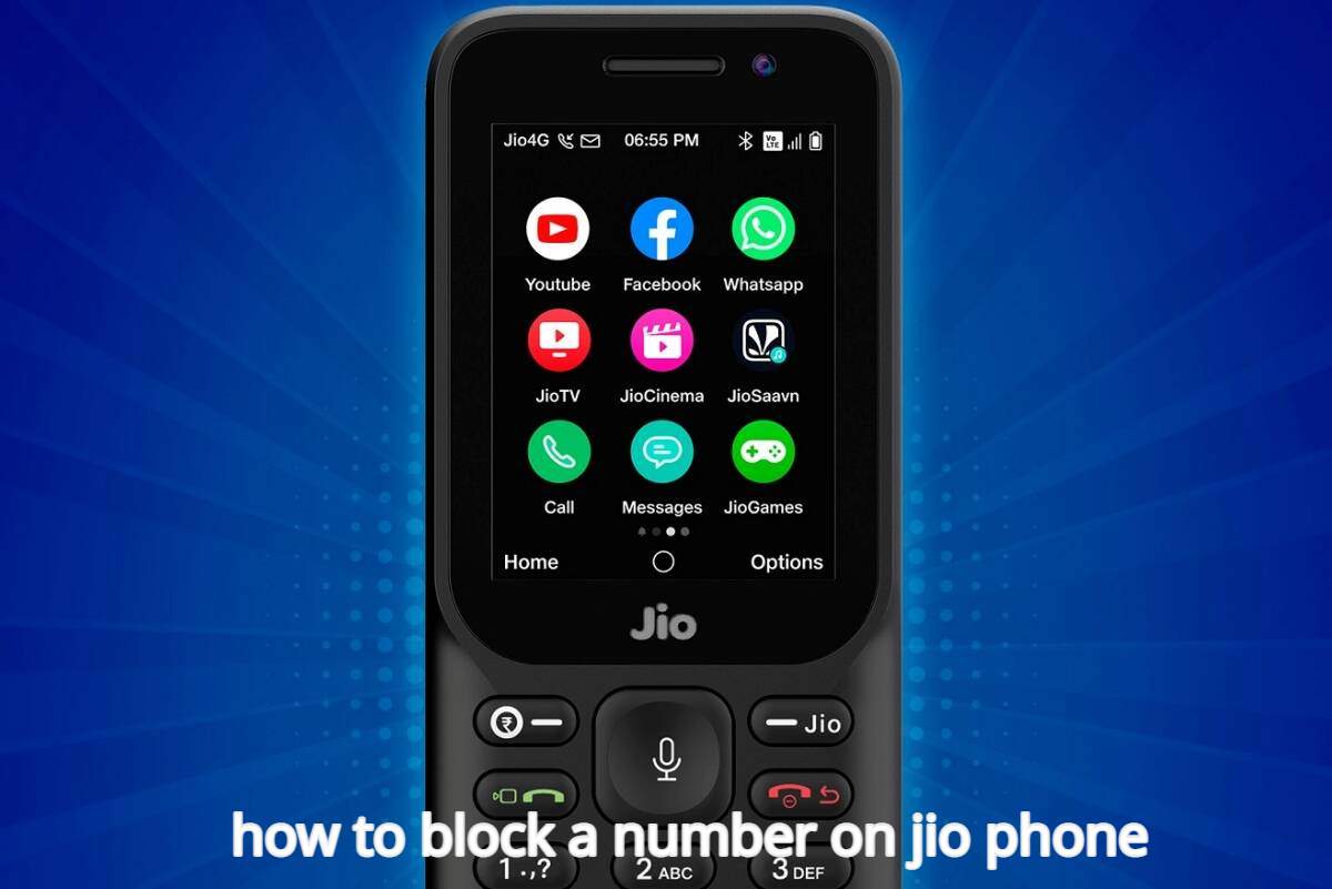 how to block a number on jio phone
