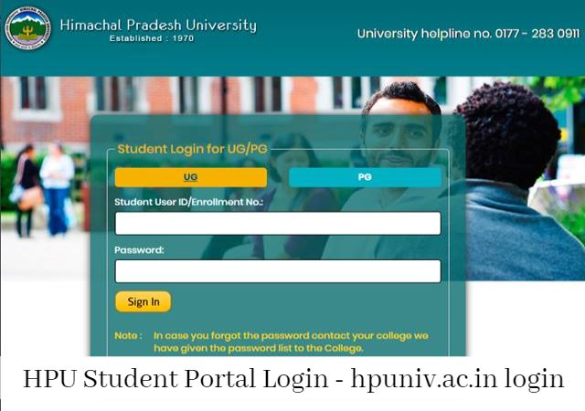 HPU Student Portal Login 