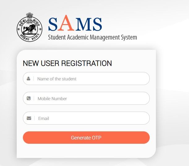 Registration in SAMS Odisha