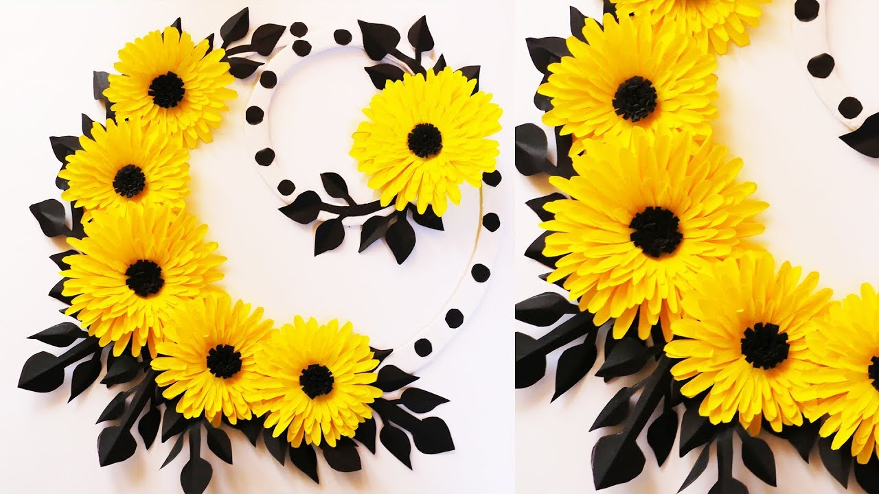 Yellow flower craft ideas