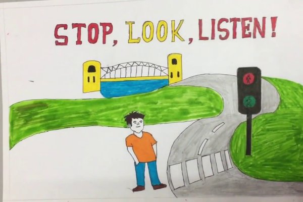 Best safety poster drawing