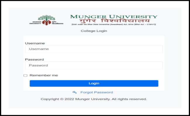 Munger University College Login