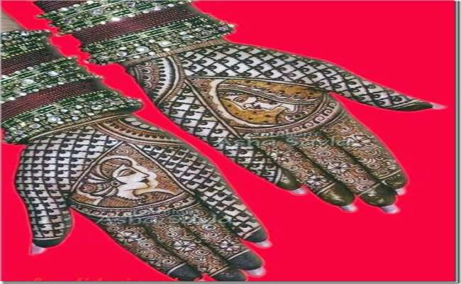 Rajasthani Full Hand Mehndi designs for Gangaur Festival